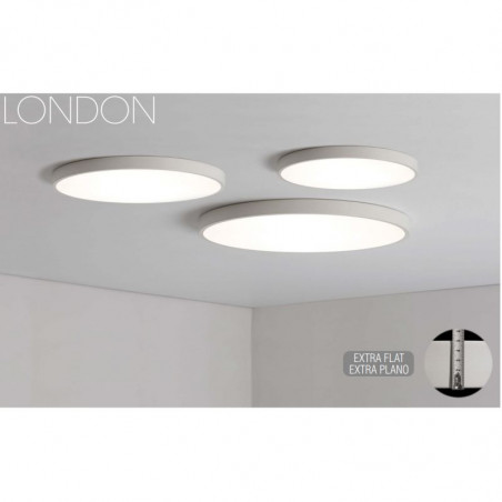 72W LED Lubinis šviestuvas LONDON White Ø80 3000K P376080B