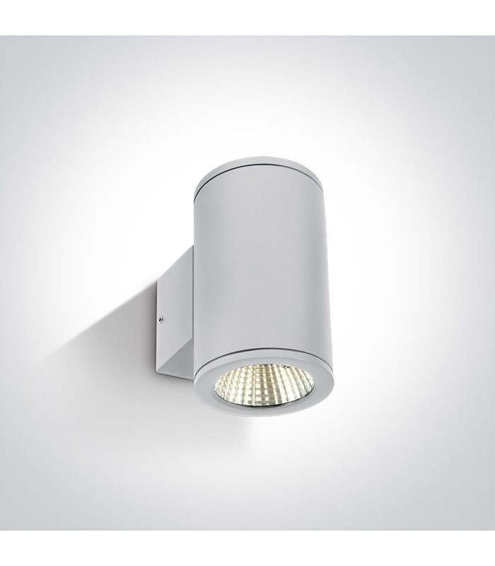 12W LED Sieninis šviestuvas IP54 White 67138/W/W