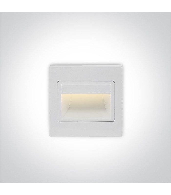 1.5W LED Įmontuojamas šviestuvas White 3000K 68007/W/W