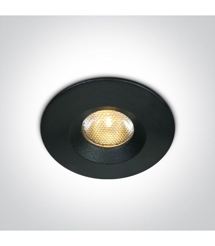 3W LED Įmontuojamas šviestuvas Black 3000K IP65 10103M/B/W