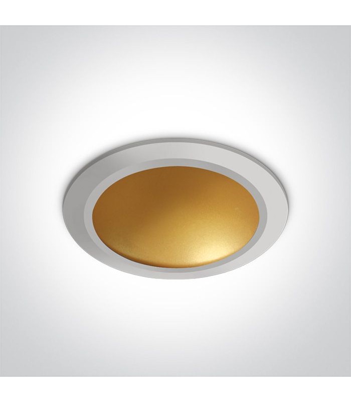 16W LED Įmontuojamas šviestuvas White 10116FD/W/BS