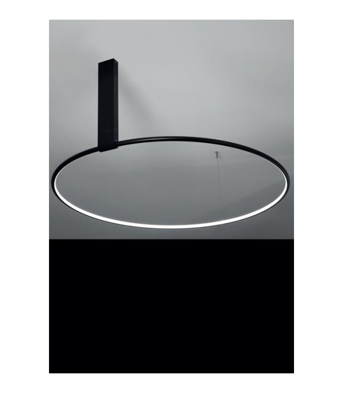 36W LED Lubinis šviestuvas LANCIA TONDA Ø70 Black 5604.02/WW