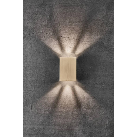 7W LED Sieninis šviestuvas FOLD Brass IP54 2019041035