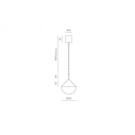 7W LED Pakabinamas šviestuvas NINO Brass Dimeriuojamas C1275/ORO