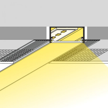 LED Profilis įleidžiamas, priglaistomas VARIO 2 metrai 5901597290551
