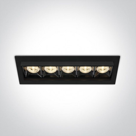 20W LED Įmontuojamas šviestuvas Black 51506B/B/W