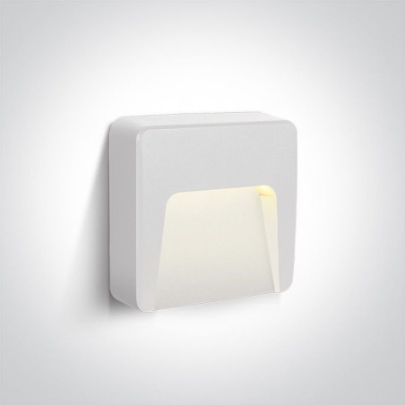 1.5W LED Sieninis šviestuvas White IP65 67417/W/W