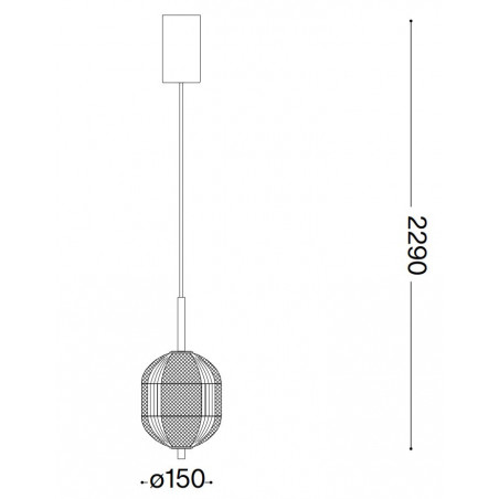 10W LED Pakabinamas šviestuvas DECOR H18 292083