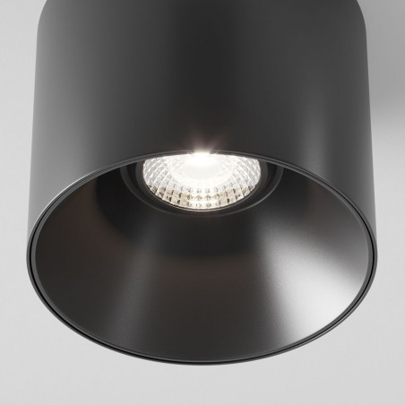 25W LED Lubinis šviestuvas ALFA Black Ø12.5 4000K C064CL-01-25W4K-RD-B